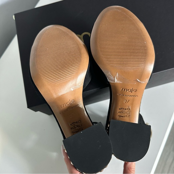 Maje Black block heels Size 37 - Picture 3 of 12